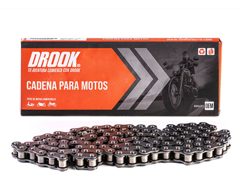 Cadena Transmision 428 110 Drook Basic Negra