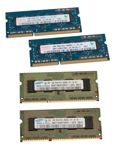 Memorias Apple Mac Sodimm 4x1gb Ddr3 1066 Pc38500 - No Envío