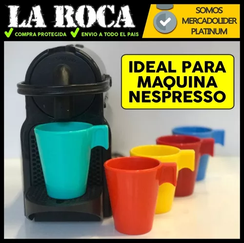 Taza Nespresso Plastico Jarrito Cafe Colores Bebidas