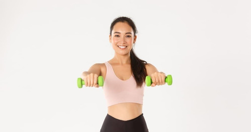 Imagen 7 de 10 de Kit Pesas Mancuerna 1/2 Kg C/u 0.5 Kg Cardio Box Tecnotips ®
