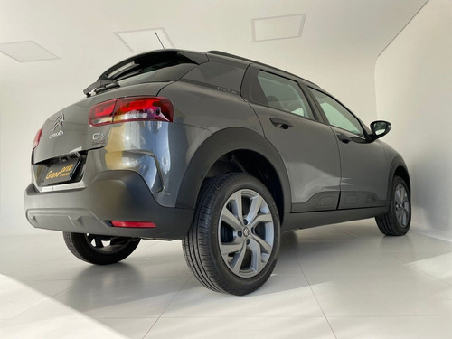 Imagem 6 de 14 de Citroën C4 Cactus 2021 1.6 Vti 120 Flex Feel Eat6 Cinza Co