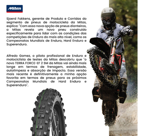 Pneu Enduro 90/100-21 Terra-force Ef Super Light 2 Sm Mitas