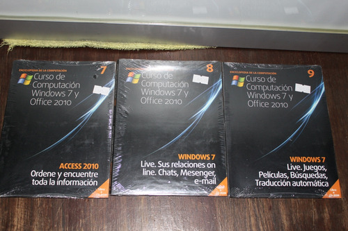 Curso De Computación Windows 7- Office 2010,con 12 Cd Y Guia (Usado)
