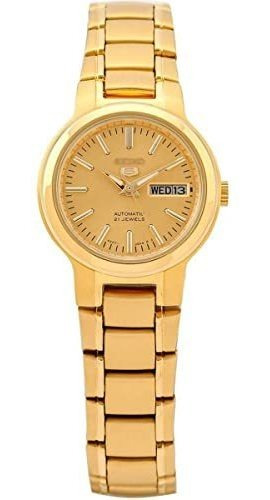 Reloj Automático Seiko 5 # Syme46k1 Dorado Automático Para M