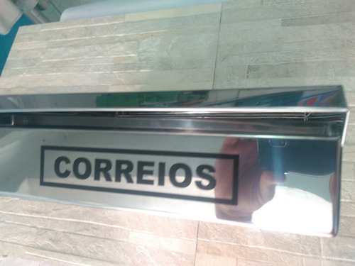 Caixa De Correio Em Aço Inox Acabamento Para Muro