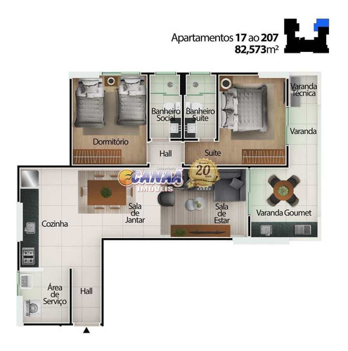 Imagem 23 de 23 de Apartamento Com 2 Dorms, Centro, Mongaguá - R$ 536 Mil, Cod: 9790 - V9790