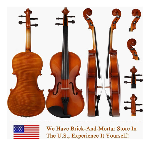 Kit De Tamaño Completo De Violín Phoenix, Fiddle Violin Para