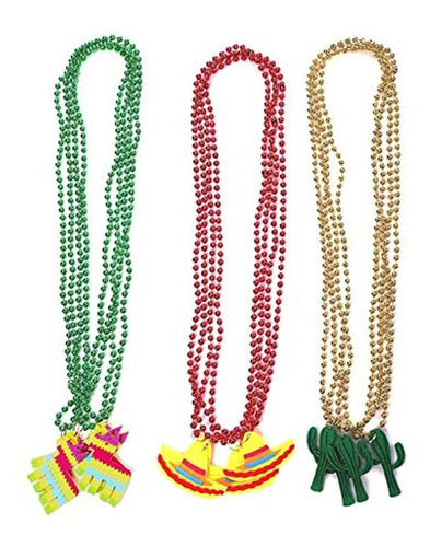 Collares Para Fiesta De Cumpleaños Mexicano, Decoración D