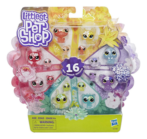 Set Muñecos Littlest Pet 16 Mascotas Florecentes Lps