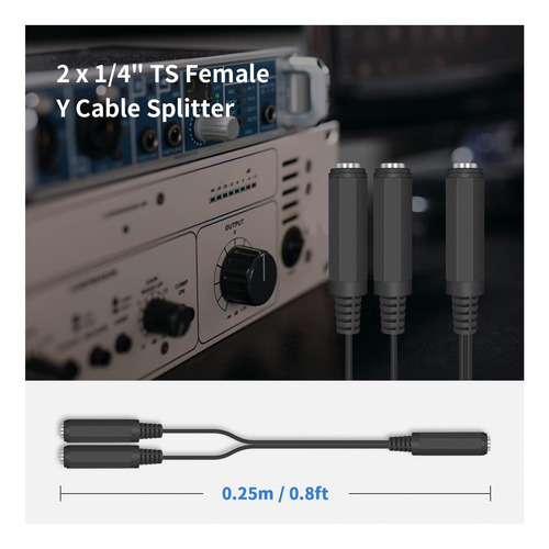 Cable De Guitarra Y Cable De Guitarra Duttek, Mono Ts De Mm