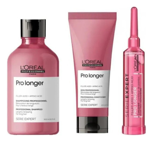 Loreal Pro Longer Shampoo+crema+ampolla+envío Gratis
