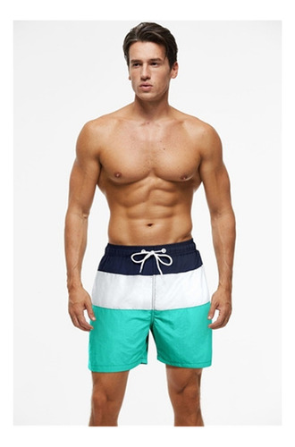 A Traje De Baño Con Secado Rápido For Hombre, Ideal P/playa