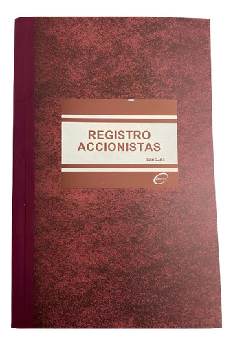 Libro Registro De Accionista