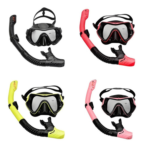Imagen 2 de 3 de Set Mascara Snorkel Profesional Zcuba Zone Deportifi