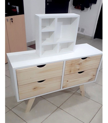 Cómoda Cajonera Escandinava 4cajones - Minimalista Chifonier