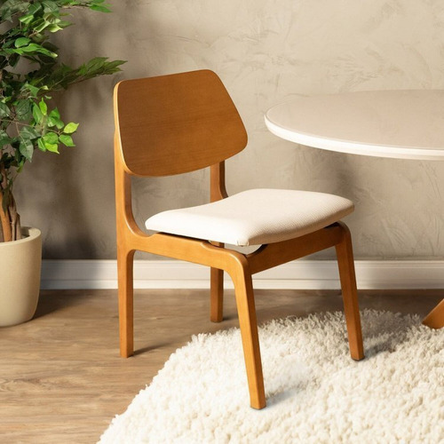 Kit Mesa De Jantar Oval Paineira 210cm E 4 Cadeiras Jandaia