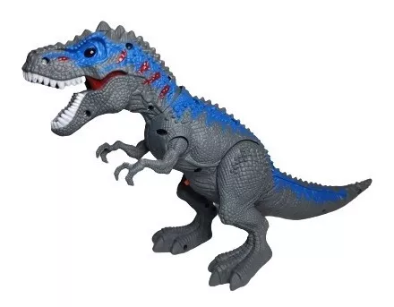 Brinquedo Dinossauro Rex Solta Fumaça Com Luz E Som (cinza) - FUN