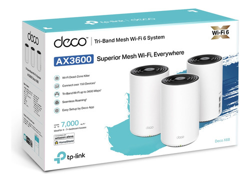 Tp-link Deco Mesh  X68 3pack Ax3600 Wi-fi 6