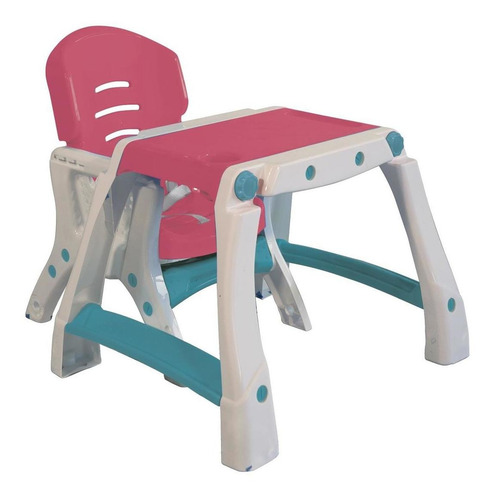 Silla Alta Prinsel Caddy 2 En 1 Rosa