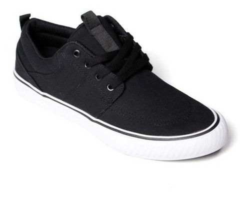 Zapatilla Rusty Yonkers Textil Lona Baja Negra Hombre Skate 