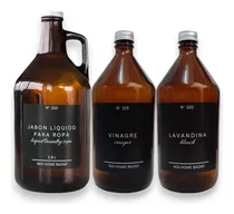 Comprar Set X2 Botellones Y 1 Growler 1.9 Lavadero Laundry Limpieza