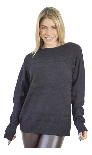 Blusa Feminina Tricot Texturizado Facinelli