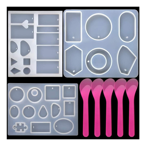 Leobro Moldes De Cera Para Joyería, Paquete De 3 Moldes De