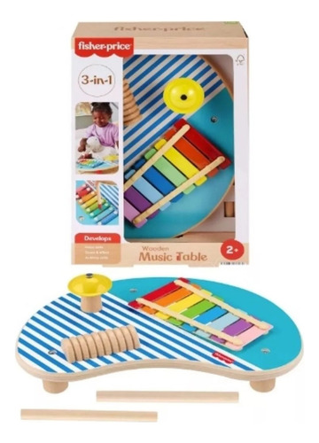 Mesa Musical De Actividades De Madera Para Bebés 2 Años
