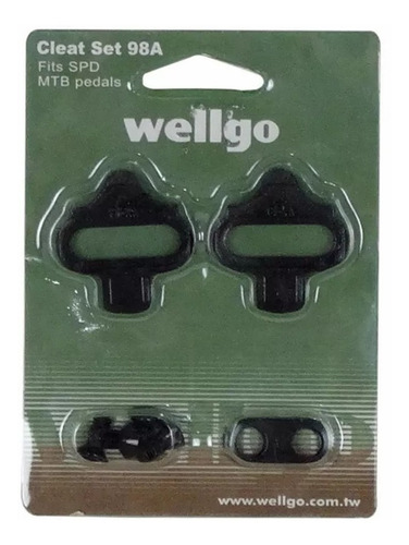 Taco Pedal Wellgo Wpd-98a Clip Taquinhos Spd Tipo Sh51 Mtb