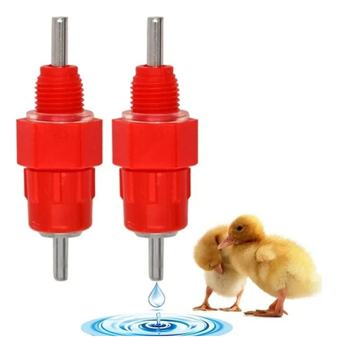 Bebedero Niple Automático Para Pollos, Cuy X25 Unidades