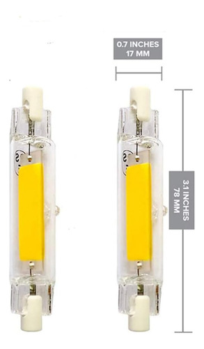 Paquete De 4 Bombillas Led Qixivcom, 78 Mm, 10 W, R7s, Led C