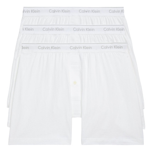 Paquete 3 Boxer Calvin Klein Corte Clásico Algodón Original