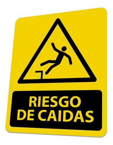 Aviso De Riesgo De Caidas Señalización, Señaletica, Letrero