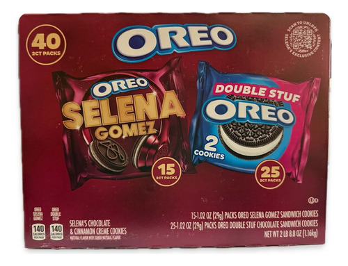 Galletas Oreo Selena Gomez & Double Stuf Edicion Esp 1.16 Kg