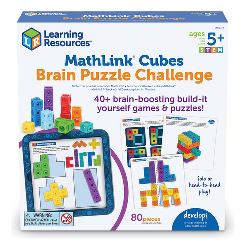 Desafío Cerebral Mathlink Cubes De 80 Piezas Para Mayores De
