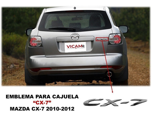Emblema Para Cajuela Compatible Con Mazda Cx-7 2010-2012