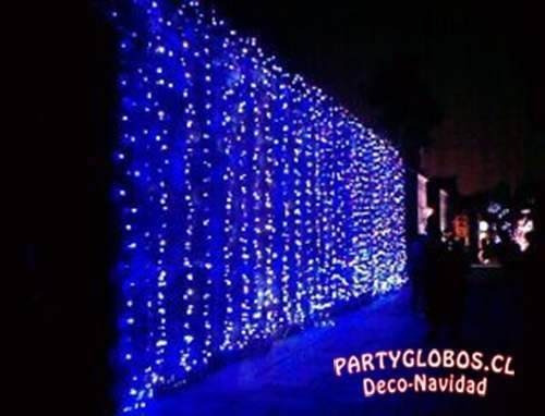 Cortina 800 Led 5x2 Mts Azul Cascada Matrimonios Eventos