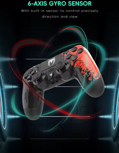 Control Mando Inalámbrico Bluetooth Para Ps4 Y Pc P02 Spider