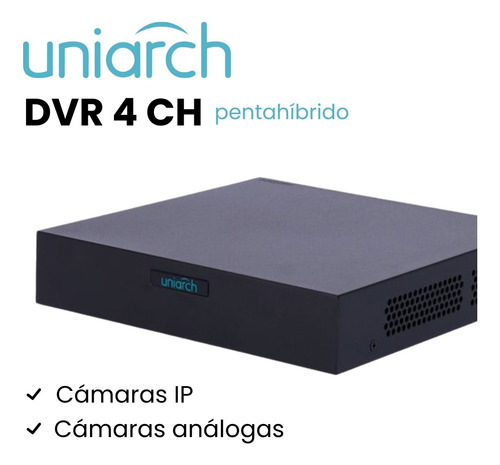 Uniarch Kit De Seguridad Kit-104f-plus-cc-2tb 4 Cámaras Análogas Alta Definición Bullet 1080p 2mp + Hdd 2 Tb Protección Exterior Ip67 Máxima Seguridad Fácil Instalación 104f Cctv
