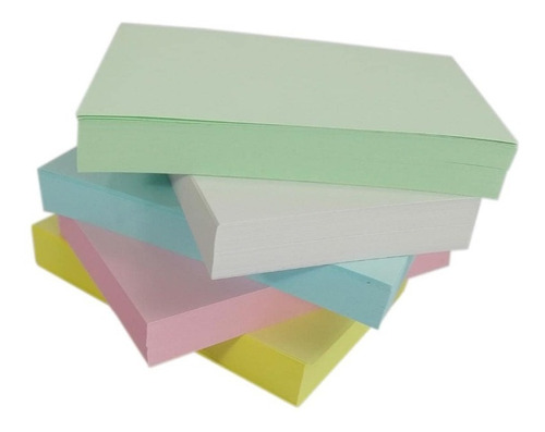 Papel Cartulina Fichas Bibliográficas Cartulina X 200 Pcs