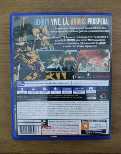 Zone Of The Enders The 2nd Runner Mars Ps4 Mídia Física (Usado)