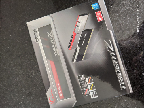Imagem 3 de 4 de 16 Gb Memória Pc Mesa Tridentz Ddr4 3200mhz 2x8gb