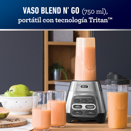 Licuadora Oster® Con Tecnología Reversible Vaso Blend N Go B