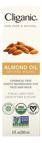Aceite De Almendras Cliganic 240 Ml