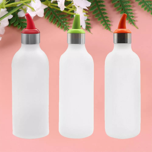 3 Botellas Dispensadoras De Condimentos Para Salsa Cocina