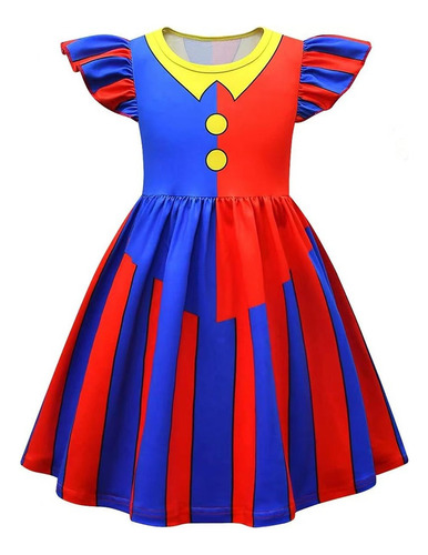 Disfraz De Pomni Para Niñas Vestido De Anime The Amazing Dig