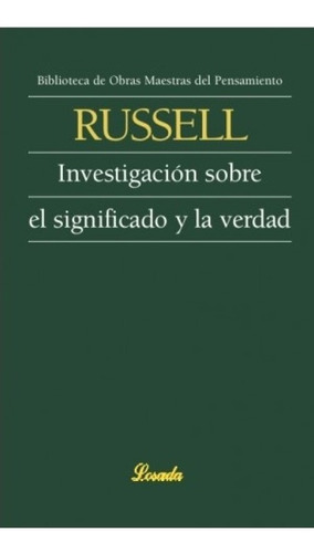 Investigación Sobre El Significado Y La Verdad