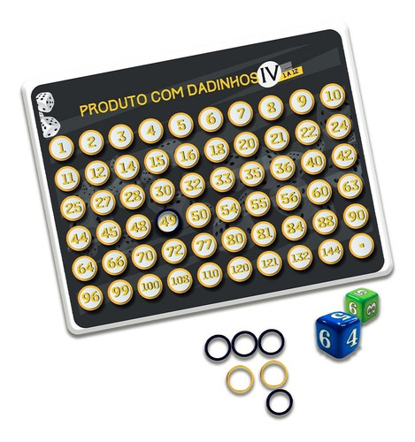 Imagem 1 de 1 de Jogo Produto Com Dadinhos Iv - Praticando A Tabuada - Mmp