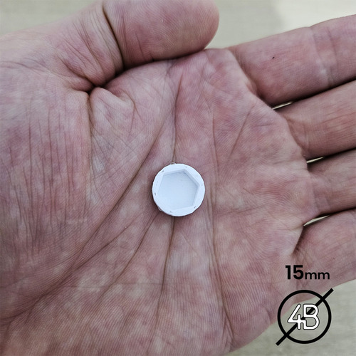 Embellecedor Tapa Tirafondo De 1/4 Blanco X50u
