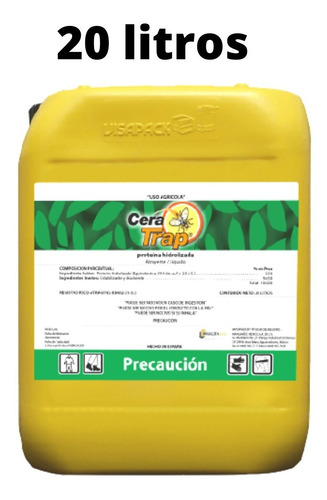 Cera Trap 20 L Cebo Para Mosca De La Fruta Control Orgánico